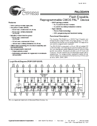 Datasheet PALCE20V8L-25QI manufacturer Cypress